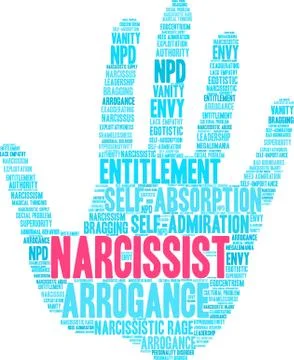 Narcissist Word Cloud イラスト素材