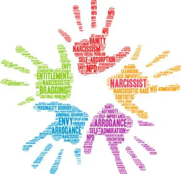 Narcissist Word Cloud イラスト素材