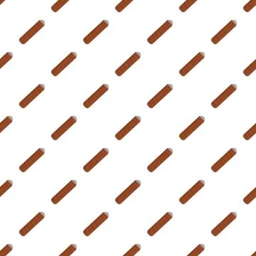 Narcotic cigar of cuba icon, flat style Stock Illustration