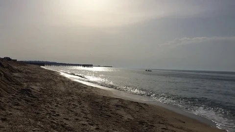 Nardaran beach Video stock 80090479