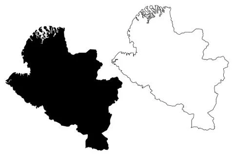 Narino Department map vector.... Stock Illustration