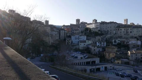 Narni town overview , Terni, Umbria, Italy Stock Footage 106249087