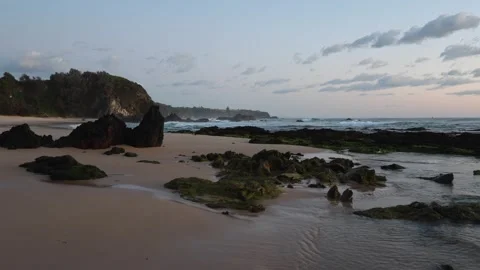 Narooma beach shore Stock Footage 291724779