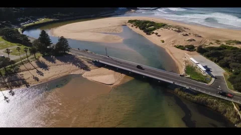 Narrabeen bridge hyperlapse Stock Footage 151363887