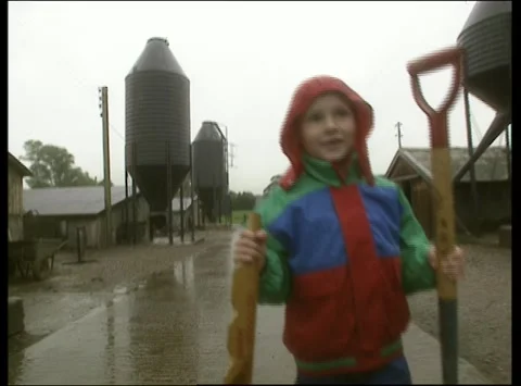 Narration about people showing various methods of worm charming, UK 1992 Stock Footage 170067083