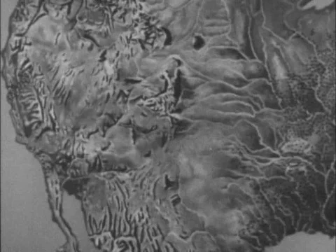 A narrator in 1954 explains what drew pioneers to the American west, and how it Stock Footage 75285821