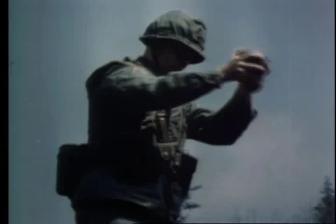Narrator delineates the safety precautions of plastic demolition charge - 1966 Stock Footage 94255259