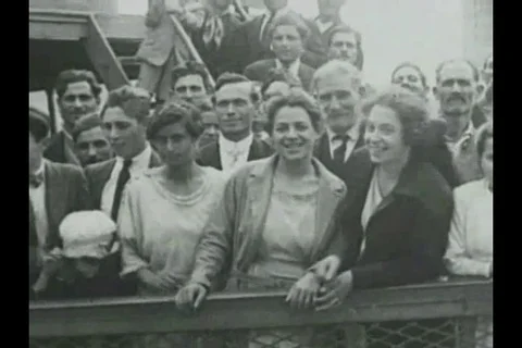 Narrator describes the immigrant's arrival and unwanted departure - 1936 Stock Footage 93125532