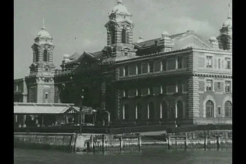 Narrator describes the immigrant's arrival and unwanted departure - 1936 Stock Footage 93125533