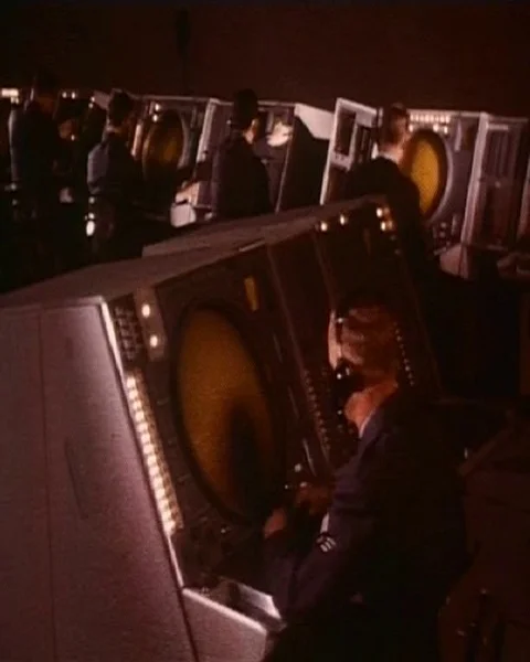 Narrator describes the working process of display scope - 1956 Video stock 105529005