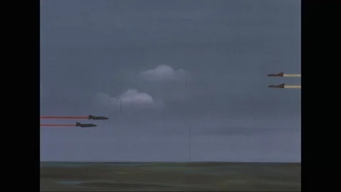 Narrator explain about the aerial combat ID element contact - 1968 Video stock 99912152
