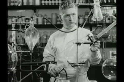 Narrator explains contribution of various department to cancer treatment - 1940 Stock Footage 93110711