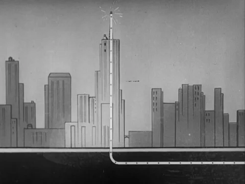 Narrator explains the television programme broadcasting procedure - 1949 Vidéo 93690352