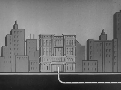 Narrator explains the television programme broadcasting procedure - 1949 Stock Footage 93690363