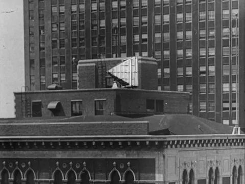 Narrator explains the television programme broadcasting procedure - 1949 Video stock 93690398