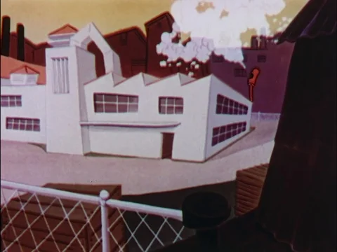 Narrator introduces and talks about a cartoon character named King Joe - 1949 Stock Footage 95144892