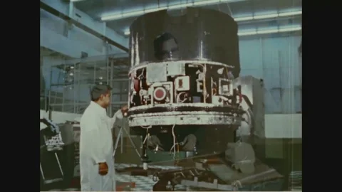 Narrator talks about Application Technology Satellite - 1970 Stock Footage 104333515