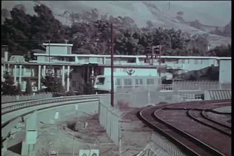 Narrator talks about BART also known as Bay Area Rapid Transit Line - 1974 Stock Footage 99784075