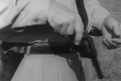 Narrator talks about the features of revolver - 1960 Stock Footage 106068002