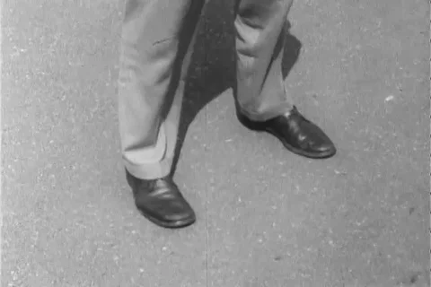 Narrator talks about the right position to shoot with revolver - 1960 Stock Footage 106067912