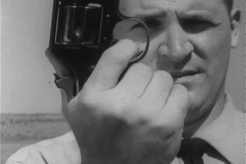 Narrator talks about the right position to handle revolver - 1960 Stock Footage 106067972