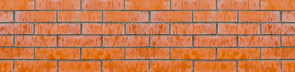Narrow ? brickwork wall red solid foundation web design Stock Photos
