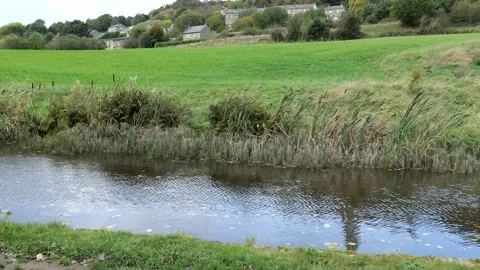 Narrow canal Stock Footage 163827949