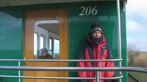 Narrow gauge train ride Stock Footage 708192