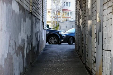 Narrow passage Stock Photos