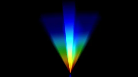 Narrow Rainbow V Shape Light Rays Stock Footage 340297519