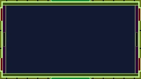 Narrow rectangular full green horizontal frame on dark blue background. Mov.. Stock Footage 270315765