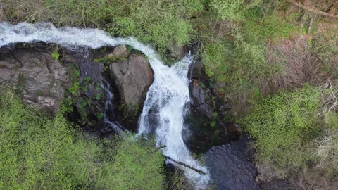 Narrow River Flowing At San Paio In Mazaricos I Stock Footage 331725593