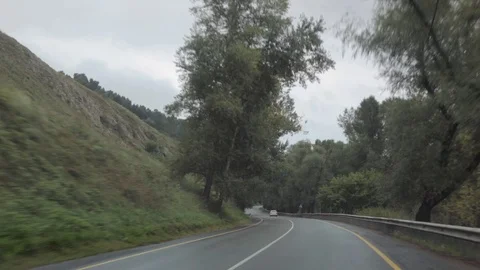 A narrow road with turns Stock-Footage 71470634