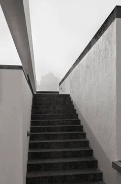 Narrow staircase Stock Photos