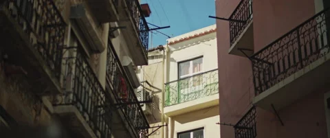 Narrow street in Lisbon Stock Footage 151395644