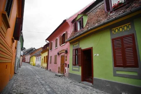 Narrow street Stock Photos