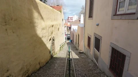 Narrow traditional street path. Stock Footage 327686621