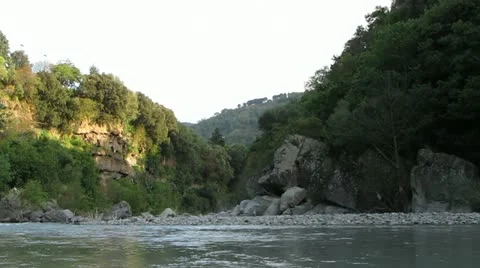 Narrow Valley with River Stock-Footage 11238425
