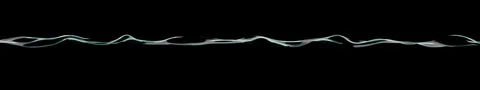 Narrow water wave sideview 库存影片 256713931