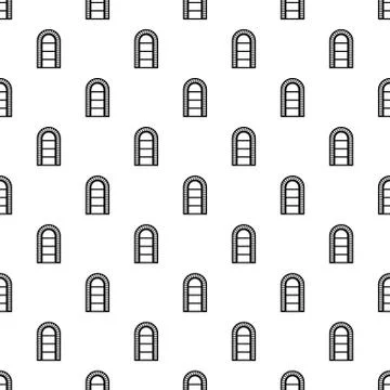 Narrow window frame pattern vector seamless Ilustración de archivo