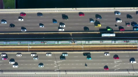 "Narrows bridge leading to South Perth in Australia" Stock Footage 144013656