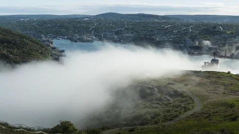The Narrows, St. John's, Newfoundland Video stock 123299471