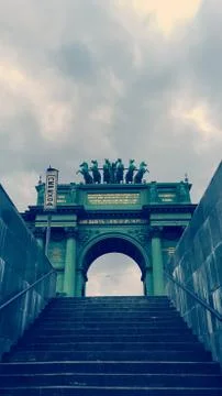 Narva Triumphal Gate Stock Photos