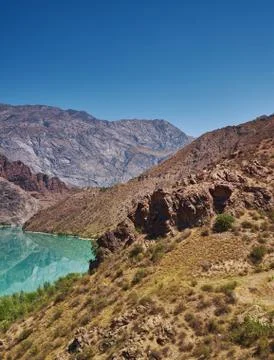 Naryn River Foto stock