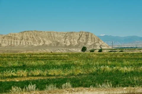 Naryn river valley Stockfoto's