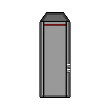 Nas network attached storage server icon representing data Illustrazione stock