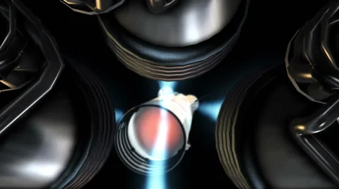 NASA Apollo Saturn 5 Rocket Staging Inside Stock Footage 40267463