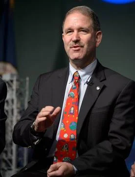 NASA Associate Administrator Science John Grunsfeld, Ph.D, talks during th... Stock Photos