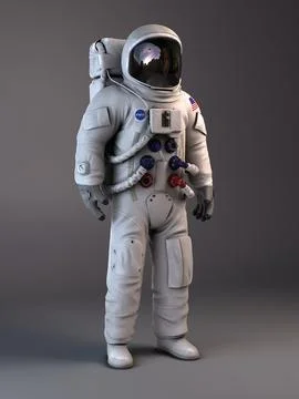 NASA Astronaut Apollo 11 rigged for 3dsmax 3D Model