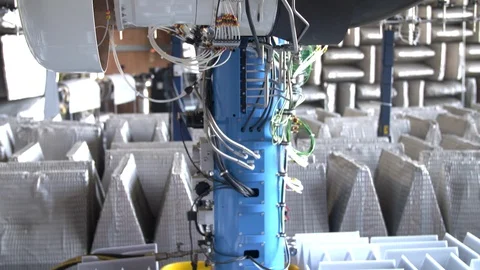 NASA engine in anechoic chamber at Glenn Research Center 動画素材 93578244